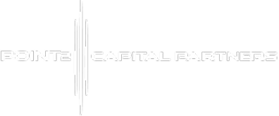 Point2 Capital Partners footer logo in white text on black background symbolizing financial trust and brand identity.